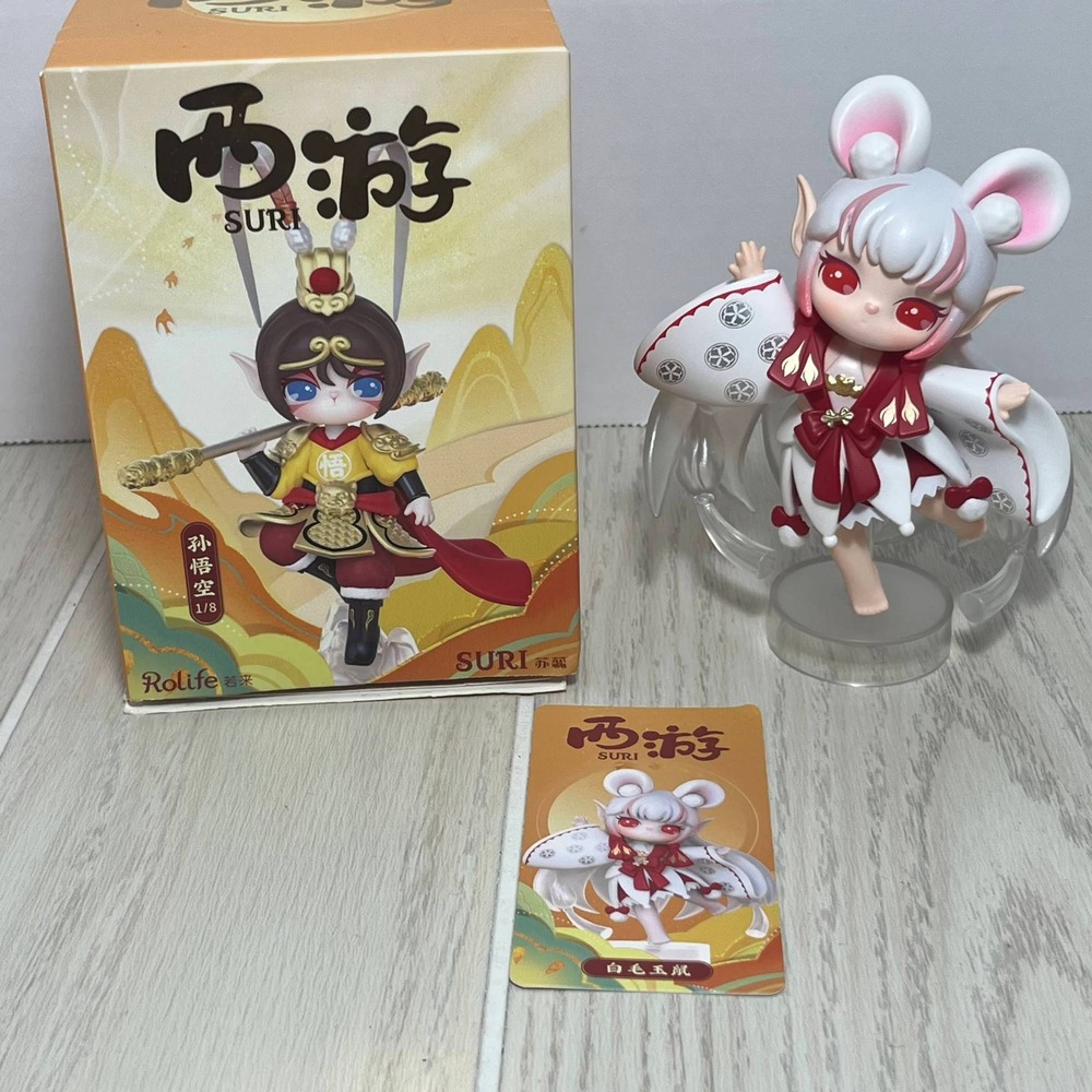 Rolife Suri Journey to the West Series White- Haired Rat Figure Mouse Ears Red B